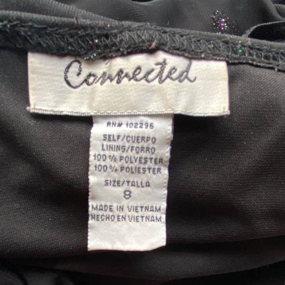 Vintage Slip Dress Mesh Overlay Sparkly Y2K Whimsigoth Long Strappy M 8Tall Vamp - Picture 7 of 15